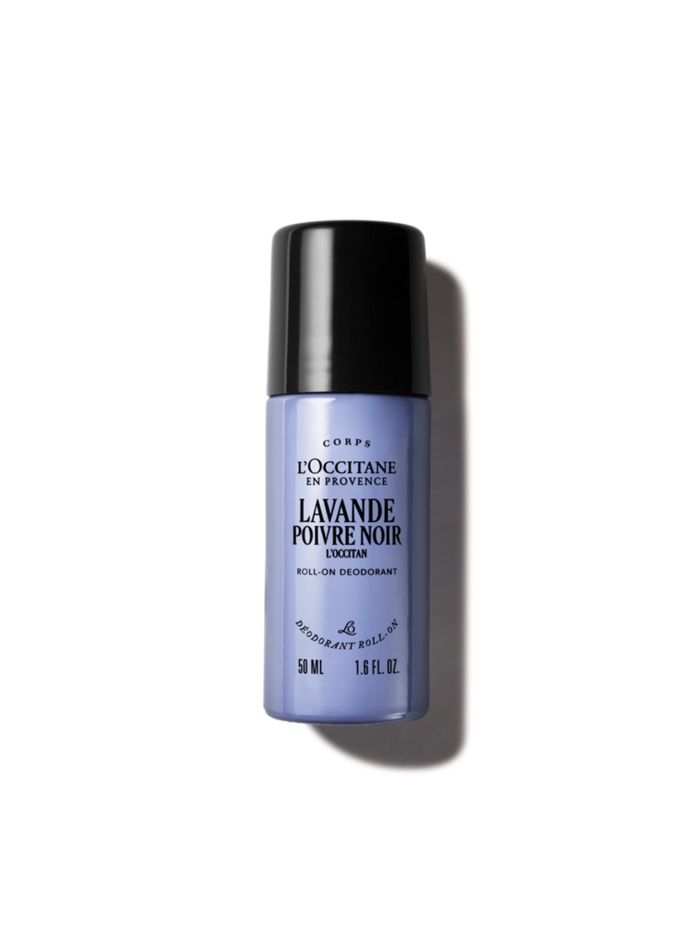L'OCCITANE Lavande Poivre Noir Roll-On Deodorant — Light Purple & Black
